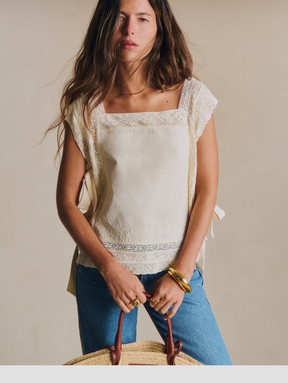 NWT Sézane Ayla top